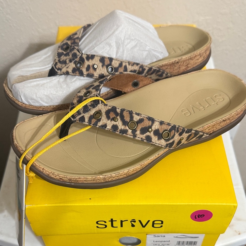 Strive Leopard Print Women's Sandals